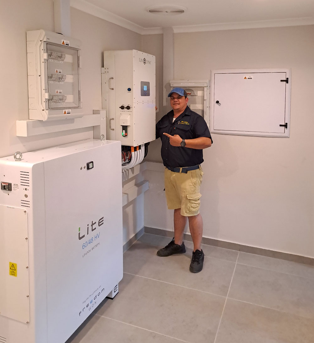 Alex Milner at Umdoni Lifestyle village solar installation bendigo-electrical-contractors-solar-reticulation-overhead-lines-south-coast-kzn-eastern-cape-hero-72